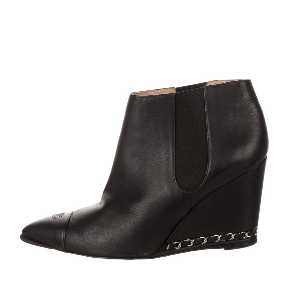 Chanel Leather Booties